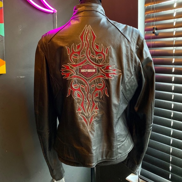 Women's Harley Davidson Leather Jacket - Picture 1 of 3